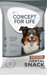 Produktbild von Concept for Life Dog Dental Snack Zahnpflege-Snack für Hunde Medium 4 x 115 g