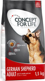 Produktbild von Concept for Life Hundefutter German Shepherd Adult Probierbeutel 1,5 kg