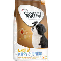 Produktbild von Concept for Life Hundefutter Medium Puppy & Junior Probierbeutel 1,5 kg - 1,5 kg