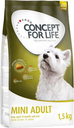 Produktbild von Concept for Life Hundefutter Mini Adult für kleine Rassen 1,5 kg Probierbeutel - 1,5 kg