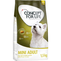 Produktbild von Concept for Life Hundefutter Mini Adult für kleine Rassen 1,5 kg Probierbeutel - 1,5 kg