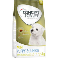Produktbild von Concept for Life Hundefutter Mini Puppy & Junior Probierbeutel 1,5 kg - 1,5 kg
