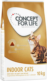 Produktbild von Concept for Life Indoor Cats Katzenfutter Adult Rind Getreidefrei 10 kg - 10 kg