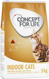 Produktbild von Concept for Life Indoor Katzenfutter für ausgewachsene Wohnungskatzen getreidefrei 3 kg - 3 kg
