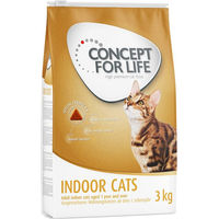 Produktbild von Concept for Life Indoor Katzenfutter für ausgewachsene Wohnungskatzen getreidefrei 3 kg - 3 kg