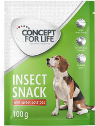 Produktbild von Concept for Life Insect Snack Hundeleckerli getreidefrei und monoprotein 3 x 100 g