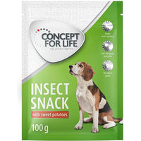 Produktbild von Concept for Life Insect Snack Hundeleckerli getreidefrei und monoprotein 3 x 100 g