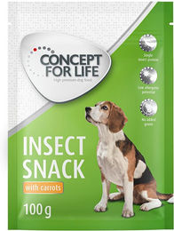 Produktbild von Concept for Life Insect Snack mit Karotte Getreidefrei und Sensitive Belohnungssnack 3 x 100 g - 3 x 100 g