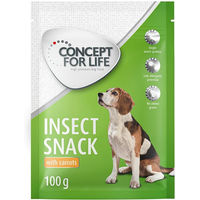 Produktbild von Concept for Life Insect Snack mit Karotte Getreidefrei und Sensitive Belohnungssnack 3 x 100 g - 3 x 100 g