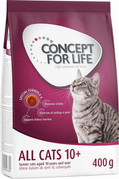 Produktbild von Concept for Life Katzenfutter für Senior Katzen 10+ mit Huhn 400 g - 400 g