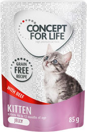 Concept for Life Kitten Nassfutter Rind in Gelee getreidefrei 48 x 85 g - 24 x 85 g – Bild 1 von 1