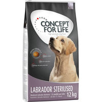 Produktbild von Concept for Life Labrador Sterilised Trockennahrung für erwachsene Hunde großer Rassen getreidefrei 2 x 12 kg - 2 x 12 kg
