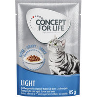 Produktbild von Concept for Life Light Nassfutter für erwachsene Hunde Stückchen in Soße zur Gewichtskontrolle 48 x 85 g - 48 x 85 g