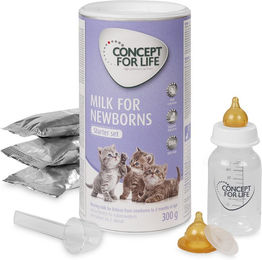 Produktbild von Concept for Life Milch für Neugeborene Kitten Starterset ohne Farb- und Aromastoffe 2 x 300 g - 2 x 300 g