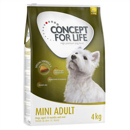 Concept for Life Mini Adult Hundefutter mit hohem Fleischanteil 4 kg - 4 kg – Bild 1 von 1