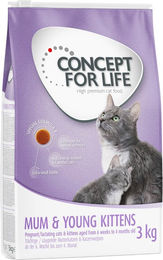 Produktbild von Concept for Life Mum & Young Kittens Katzenfutter für Katzen und Kitten 3 kg - 3 kg