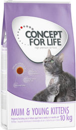 Produktbild von Concept for Life Mum & Young Kittens Katzenfutter für Katzen und Muttertiere 10 kg - 2 x 10 kg