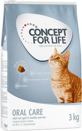 Concept for Life Oral Care Trockenfutter für erwachsene Katzen zur Zahnpflege und Unterstützung der Harnwegsfunktion 3 kg - 3 kg – Bild 1 von 1