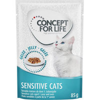 Produktbild von Concept for Life Sensitive Katzen Nassfutter Huhn in Gelee für Adult Katzen 24 x 85 g - 24 x 85 g
