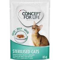 Produktbild von Concept for Life Sterilised Cats Huhn in Gelee für erwachsene Katzen 12 x 85 g - 12 x 85 g