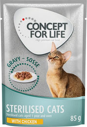 Concept for Life Sterilised Cats Huhn in Soße Adult 85 g – Bild 1 von 1