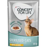 Produktbild von Concept for Life Sterilised Cats Huhn in Soße Adult 85 g