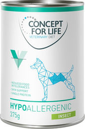 Produktbild von Concept for Life Veterinary Diet Hypoallergenic Insekten Monoprotein Adult 6 x 375 g