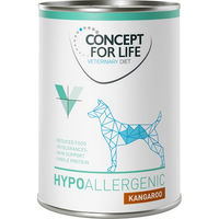 Produktbild von Concept for Life Veterinary Diet Hypoallergenic Känguru Monoprotein Diätfutter für Hunde Adult 6 x 400 g - 24 x 400 g