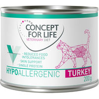 Produktbild von Concept for Life Veterinary Diet Hypoallergenic Katzen Nassfutter Pute Monoprotein Adult 24 x 200 g