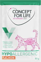 Produktbild von Concept for Life Veterinary Diet Hypoallergenic Nassfutter Lachs für Hunde Adult 12 x 85 g - 12 x 85 g