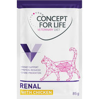 Produktbild von Concept for Life Veterinary Diet Renal Nassfutter mit Hühnchen für erwachsene Hunde 12 x 85 g - 12 x 85 g