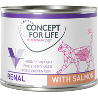 Produktbild von Concept for Life Veterinary Diet Renal Nassfutter mit Lachs für erwachsene Hunde 12 x 200 g - 12 x 200 g
