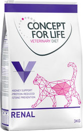 Produktbild von Concept for Life Veterinary Diet Renal Trockenfutter für erwachsene Hunde zur Unterstützung der Nierenfunktion 3 kg - 3 kg