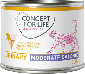 Produktbild von Concept for Life Veterinary Diet Urinary Moderate Calorie Hund Nassfutter Huhn Adult 12 x 200 g - 12 x 200 g