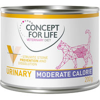 Produktbild von Concept for Life Veterinary Diet Urinary Moderate Calorie Hund Nassfutter Huhn Adult 12 x 200 g - 12 x 200 g