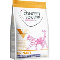 Produktbild von Concept for Life Veterinary Diet Urinary Moderate Calorie Trockenfutter für erwachsene Hunde zur Gewichtskontrolle und Harnwegssupport 3 kg