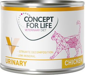 Produktbild von Concept for Life Veterinary Diet Urinary Nassfutter Huhn für erwachsene Hunde 6 x 200 g - 6 x 200 g