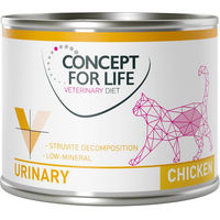 Produktbild von Concept for Life Veterinary Diet Urinary Nassfutter Huhn für erwachsene Hunde 6 x 200 g - 6 x 200 g