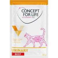 Produktbild von Concept for Life Veterinary Diet Urinary Rind Nassfutter für erwachsene Hunde 12 x 85 g - 12 x 85 g