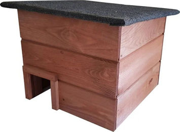 Conni Oberkircher's Igelhaus aus Holz in Braun 35 x 35 x 30,5 cm – Bild 1 von 2
