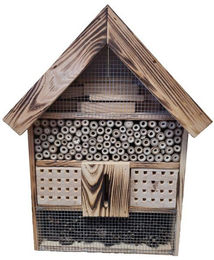 Produktbild von Conni Oberkircher's Insektenhotel aus geflammtem Kiefernholz Braun 36 x 9,7 x 48 cm