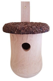 Produktbild von Conni Oberkircher's Nistkasten für Wildvögel aus Kiefernholz in Natur und Braun 22x30x18 cm