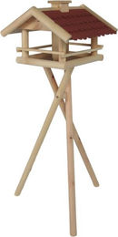 Produktbild von Conni Oberkircher's Vogelhaus aus Holz mit Ständer und Bitumendach 150cm