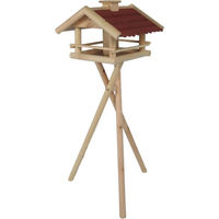 Produktbild von Conni Oberkircher's Vogelhaus aus Holz mit Ständer und Bitumendach 150cm