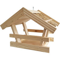 Produktbild von Conni Oberkircher's Vogelhaus aus Holz mit Strohdach 39 x 26 x 28 cm
