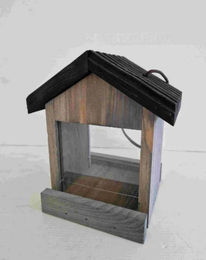 Conni Oberkircher's Vogelhaus Fabi aus Holz mit Plexiglas in Grau – Bild 1 von 1