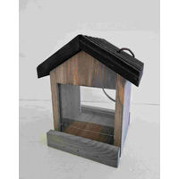 Produktbild von Conni Oberkircher's Vogelhaus Fabi aus Holz mit Plexiglas in Grau