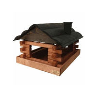 Produktbild von Conni Oberkircher's Vogelhaus Sweden Style aus Kiefernholz in Schwarz-Braun 40 x 31 x 28 cm