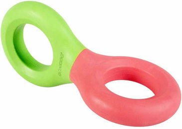 Coockoo Doodle Kauspielzeug aus Gummi für Welpen in Grün/Rosa – Bild 1 von 6