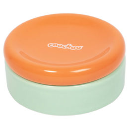 Coockoo Funky Feeding Katzen Futternapf Set aus Kunststoff Grün/Orange – Bild 1 von 3